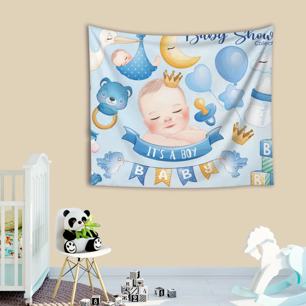 A personalized custom tapestry—unique home decor suitable for birthdays, weddings, Halloween, Christmas, and parties. view 5