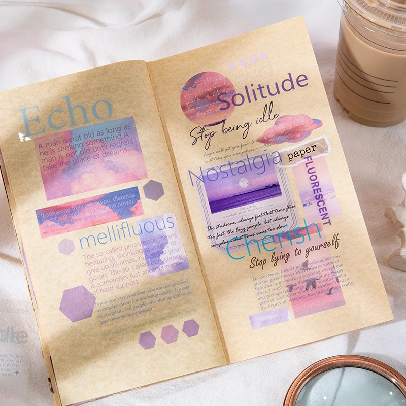 4pcs/Lot Text Note PET Sticker Book