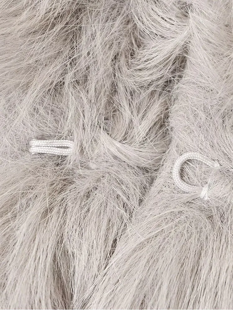 Nlzgmsj jaqueta feminina de pele sintética 2025 moda inverno sólida mangas compridas com capuz jaqueta curta feminina altura rua lazer casaco