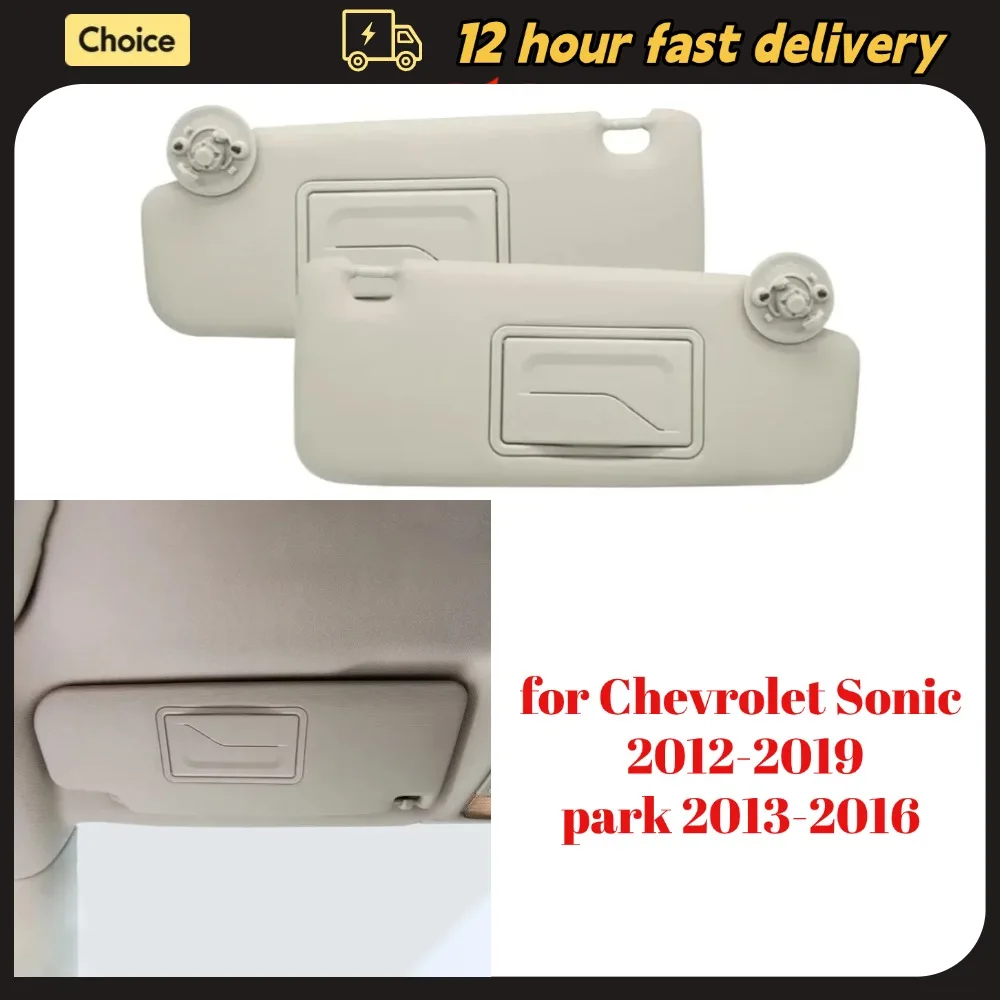 

Car Front Sun Visor Left and Right Car Sun Shield P95327507 P95327509 Suitable for Chevrolet Sonic 2012-2019 Spark 2013-2016