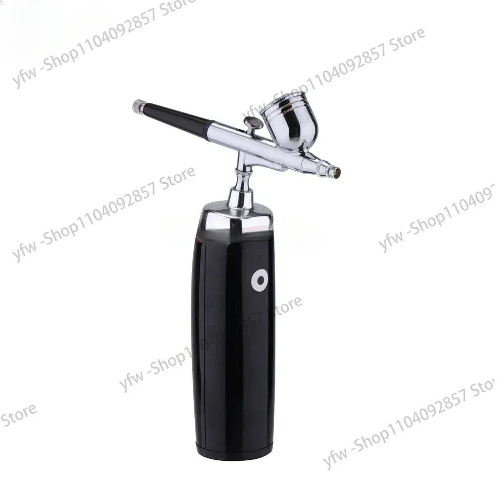 Wireless Airbrush Air Compressor Kit  Paint Spray Gun Pen Portable Air Brush Painting Cup Makeup Barber Black