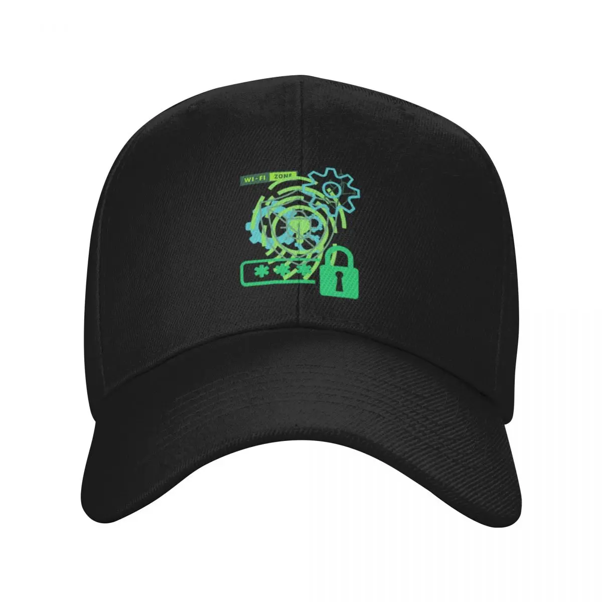 Fashion Cyber Security In Green baseball cap Light Mature Style Brand Man Caps
