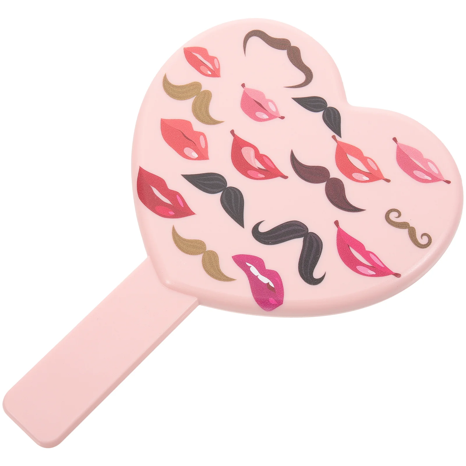 Heart Shape Travel Handle Mirror Simple Style Creative Design Perfect for Makeup and Cosmetics Application Heart Shaped Mirror