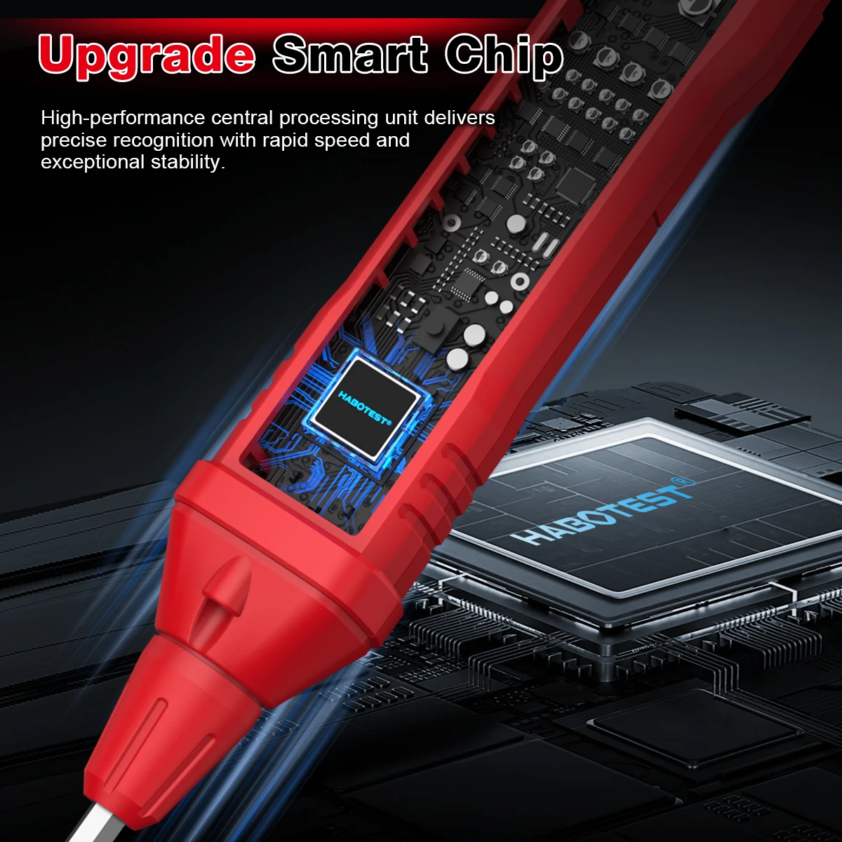 HABOTEST HT91A Berührungsloser AC-Spannungsprüfer Digitaler Spannungsdetektor Elektrischer Teststift Spannungsprüfstift – Detail 7