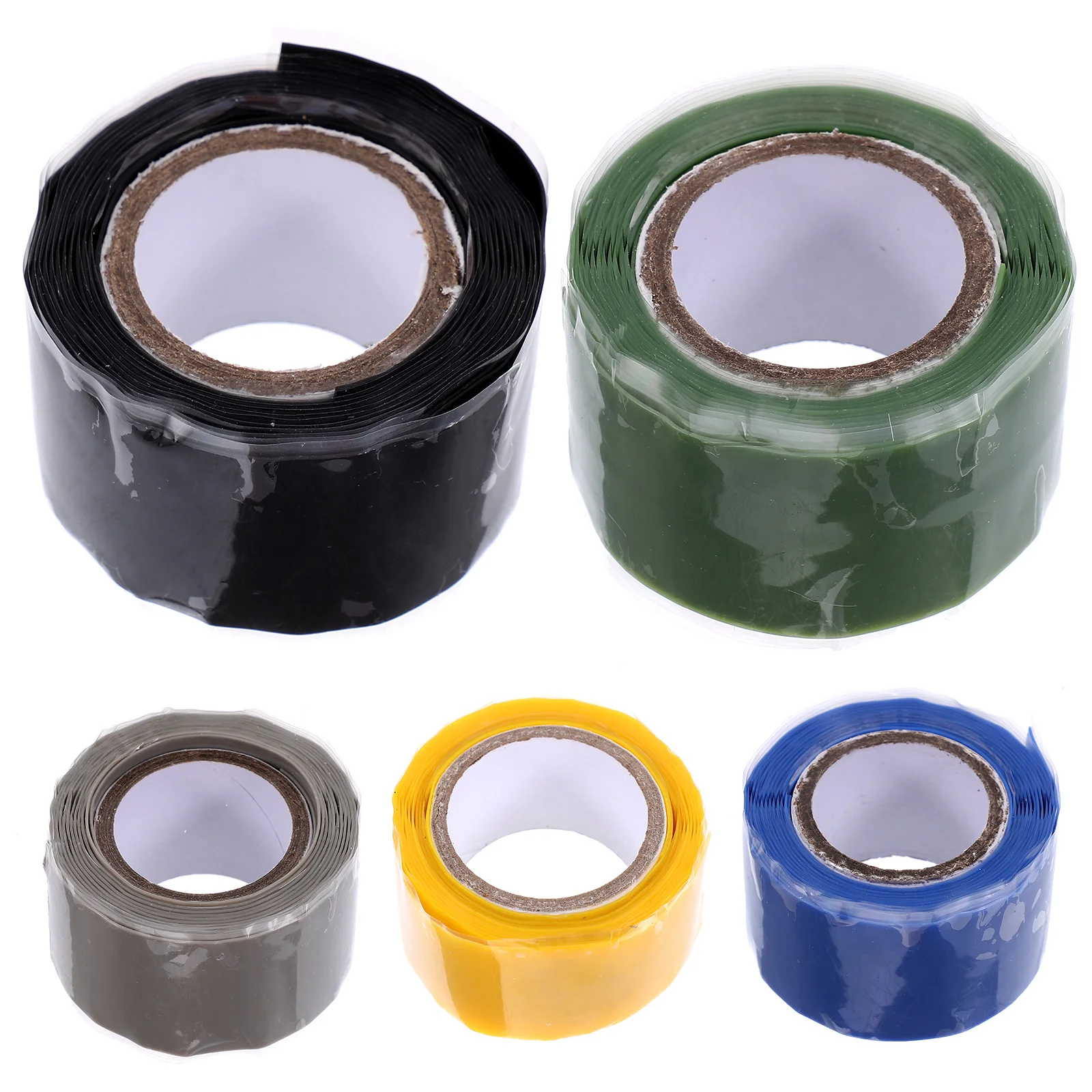 

5 Rolls Silicone Rubber Strap Canoe Kayak Paddle Anti-slip Grip Tape Grips Duct Wraps for Paddles Accessories Hand