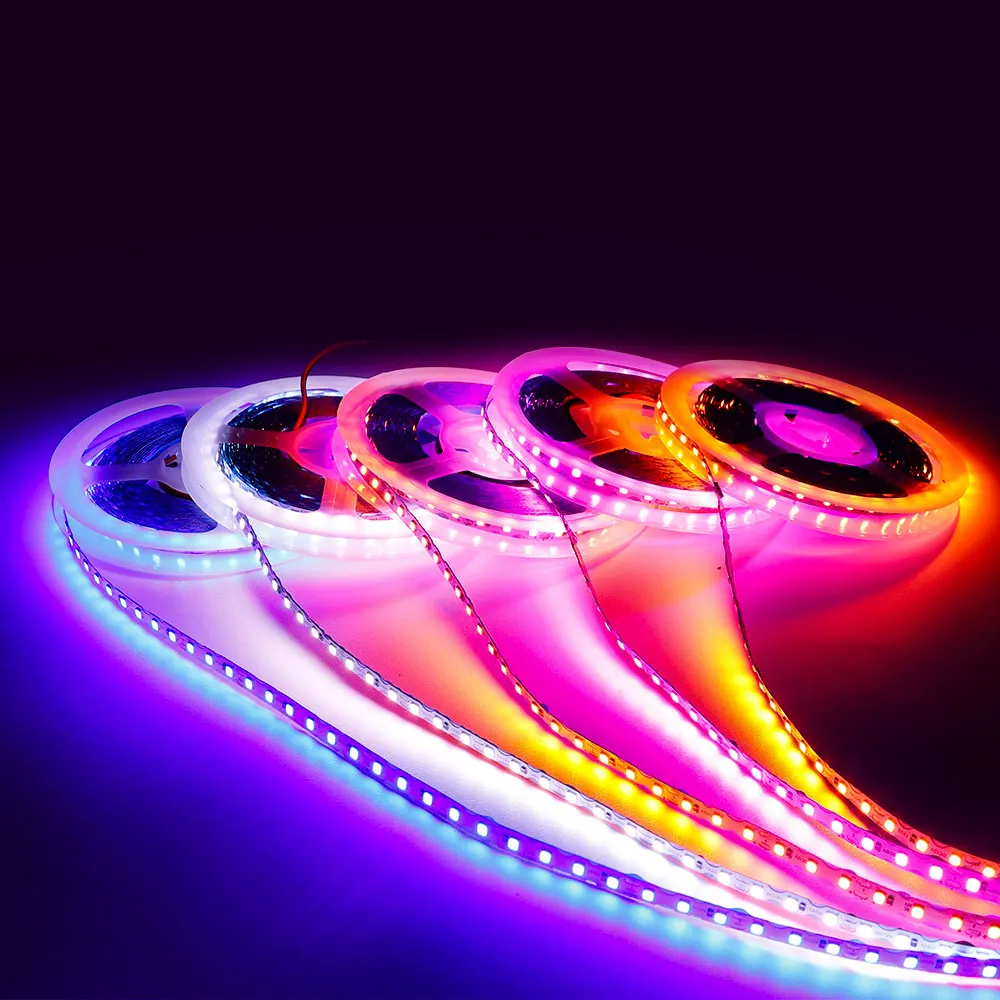 DC12V S Shape LED Strip 6mm Width Bendable 2835SMD 120LED/m Flexible Foldable Light Tape DIY Neon Sign Letter 12Colors 1m-20m