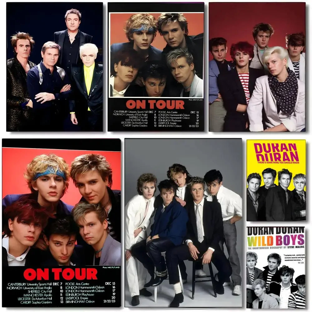 Rock D-Duran Duran Poster Wall Art Print Art Suitable For Living Room Bedroom Bar Parlor Home Decor Gift