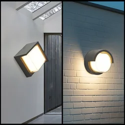 5W10W Outdoor Wall Lamp Exterior Fence Veranda Facade Sconce Light Ip65 Waterproof Porch Lamp Indoor Living Room Decoration