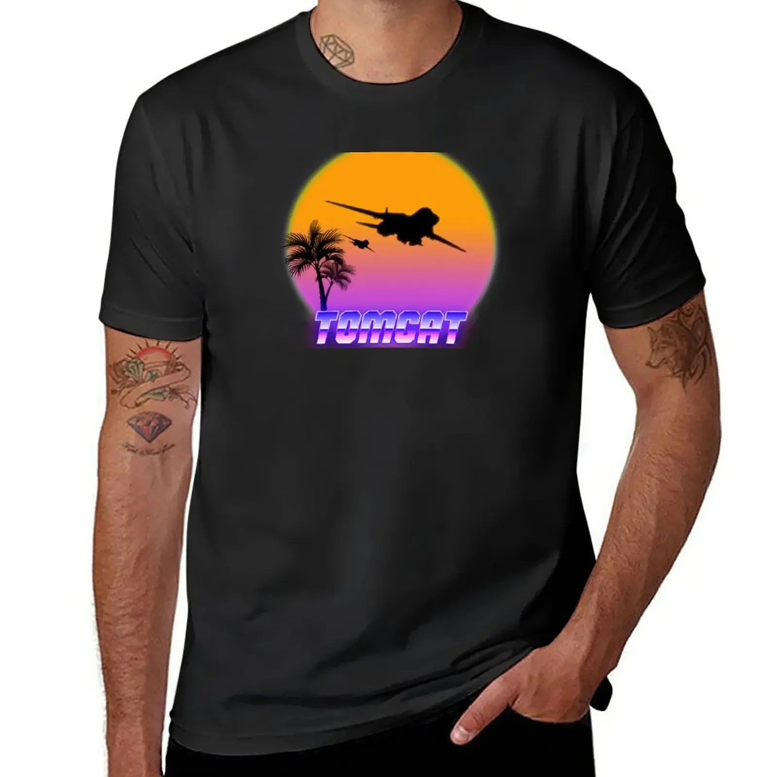 

New F-14 Tomcat - Sunset Flight T-Shirt black t shirt funny t shirts hippie clothes men graphic t shirts