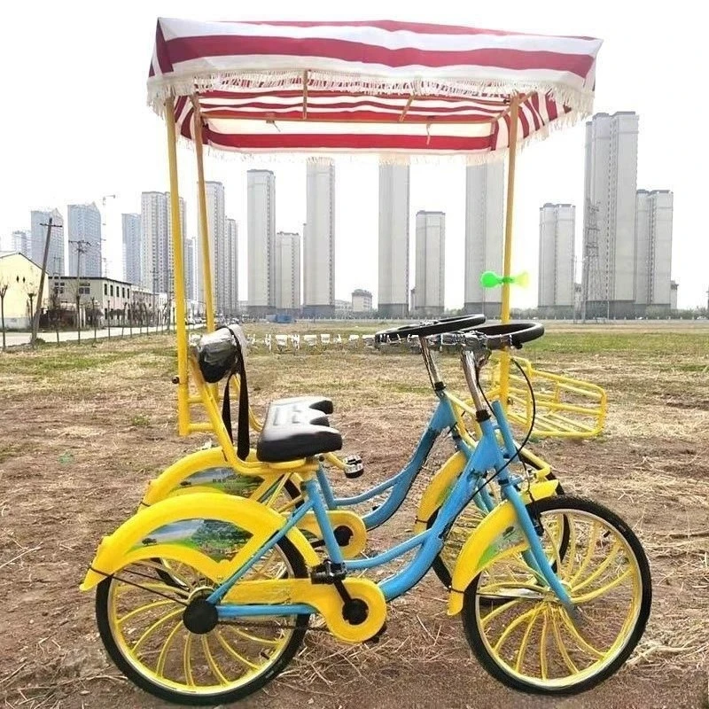 Other driving timing bicycles are fixed-point and self-propelled four-wheeled and double-seated