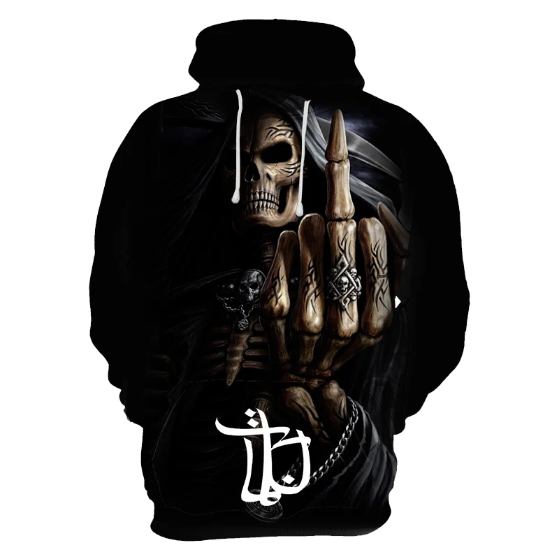 Horror Collection Hoodies New Men Print Skulls Sweatshirt Hoodie Male Hip Hop Hooded Pullovers Hombre Tracksuits