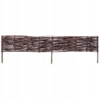 KADAX Garden Palisade Wicker Rewells Lawn Fence 120x40 cm High Fence