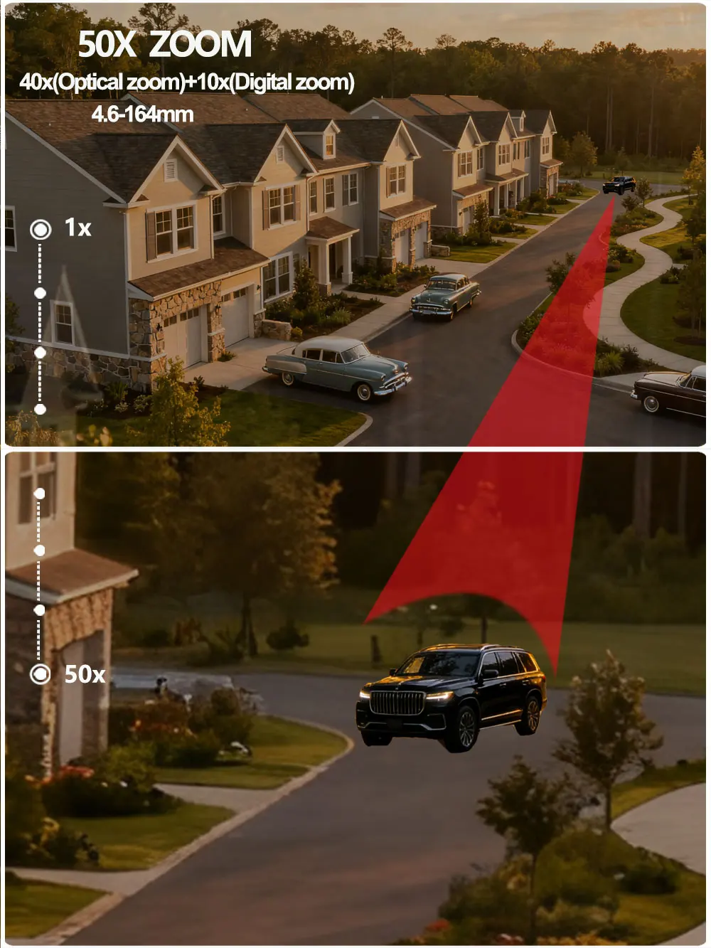 3G 4G SIM Card 50X Zoom 4K 8MP Wireles Security IP Camera Wifi PTZ Dome POE Human Auto Tracking Laser LED IR 200M Two Way Audio view 2