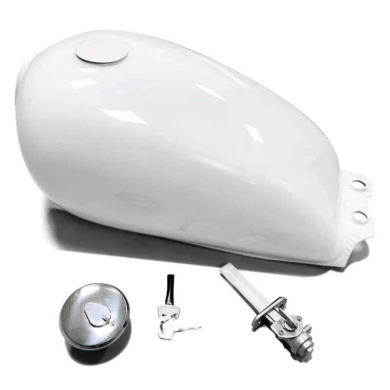 Suitable for GN125 motorcycle universal retro modification light curing paint non-porous fuel tank, with oil switch oil cover
