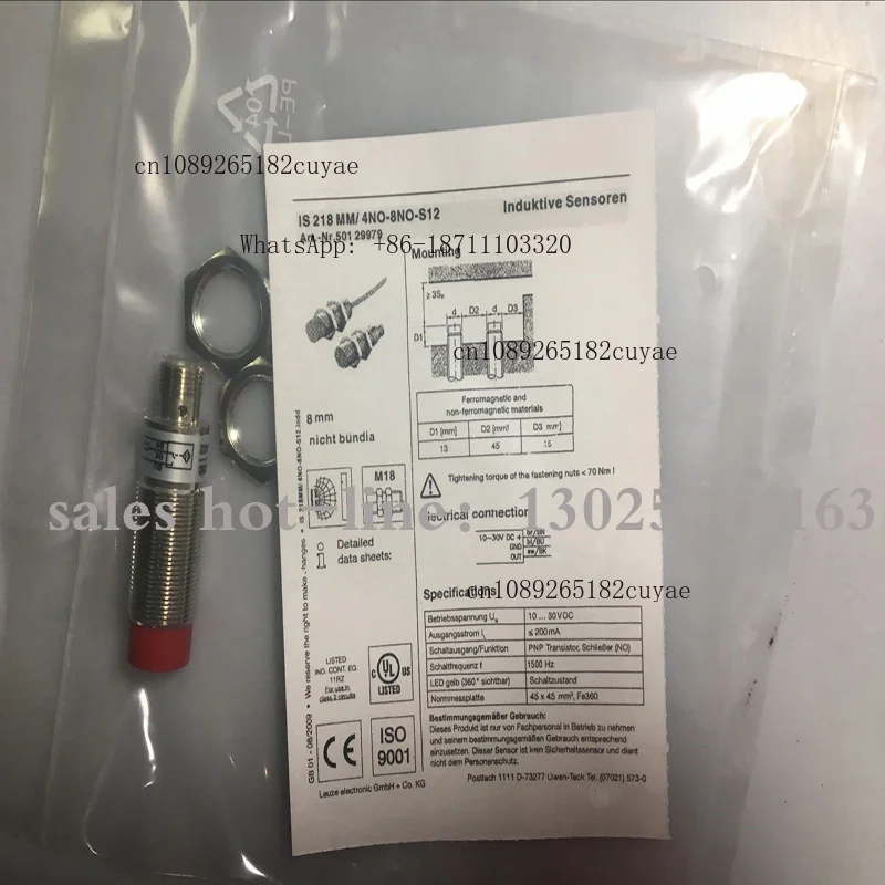 In stock IS 218MM-4NO-8NO-S12 Quality assurance of proximity switch