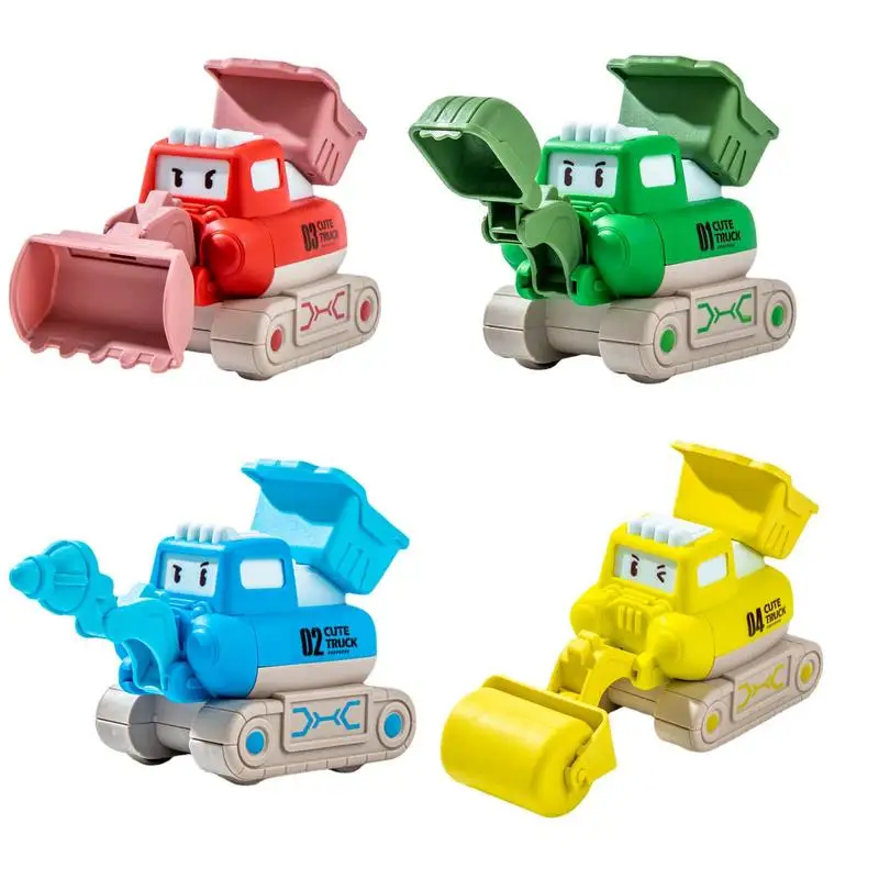 Engineering Vehicles Toys Play Vehicles Push And Go Construction Play Trucks Engineering Vehicles Toys Simulate Engineering