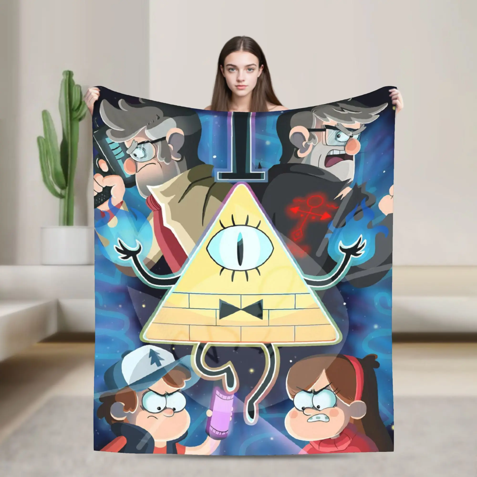 G-Gravity Falls Blanket Multi-size Cozy and Lightweight  Throw Blankets for Sofa Couch and Bed