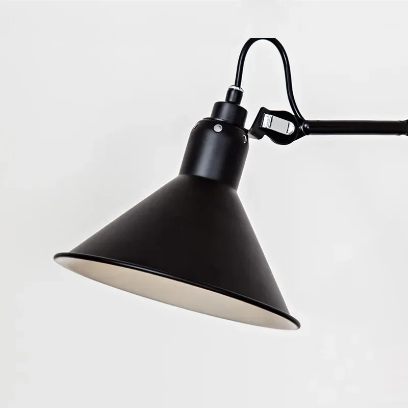 Nowoczesny projektant kreatywny długi słup ramię wahadłowe teleskopowa lampa ścienna w stylu industrialnym Nordic Retro sypialnia nocne czytanie