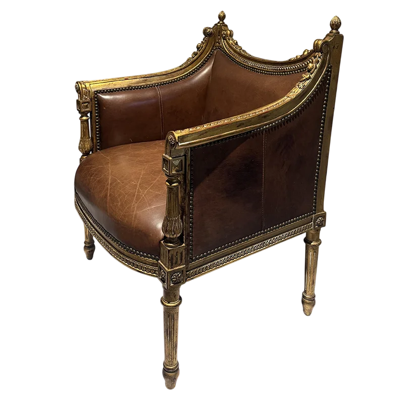 

Classic single leisure chair beech hand-carved single sofa chair high-end clubhouse hotel chair