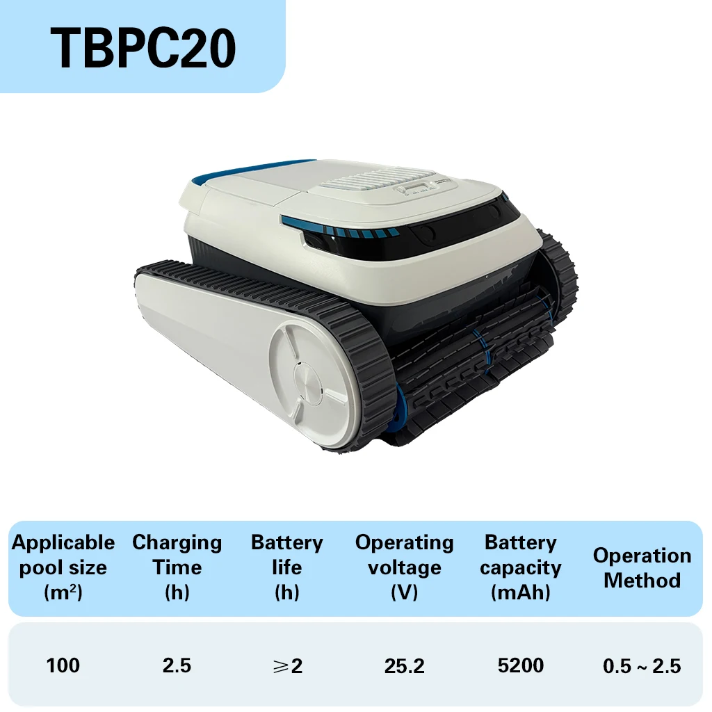 High Efficiency Automatic Pool Cleaning Robot Easy Maintenance Filter for Above Inground Pools Cover Type Robotic Pool Cleaner