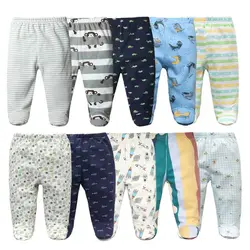 3Pcs/lot Infant Trousers Baby Boys Leggings Elastic Waist Cartoon Cotton Newborn Baby Girls Pants Spring Kids Clothing 0-12M