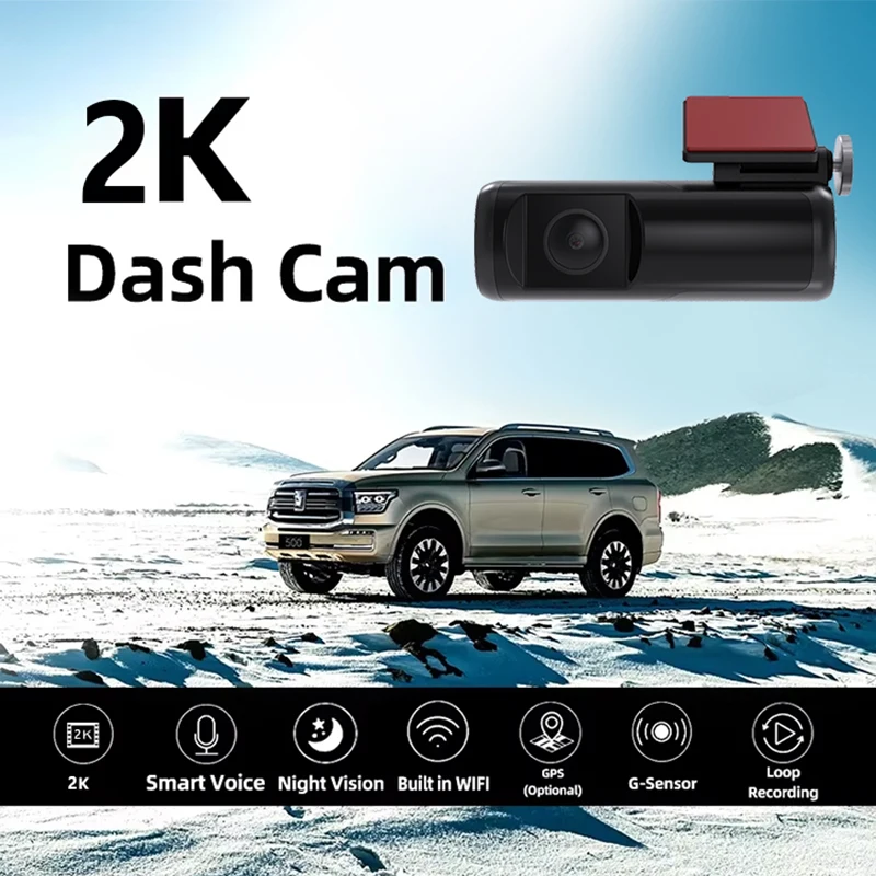 

2K Nice Quality Vehicle Tracking Device Dual Lens DVR Dual Wide Angle Tracking Car Driving Recorder WIFI Wireless Car DVR