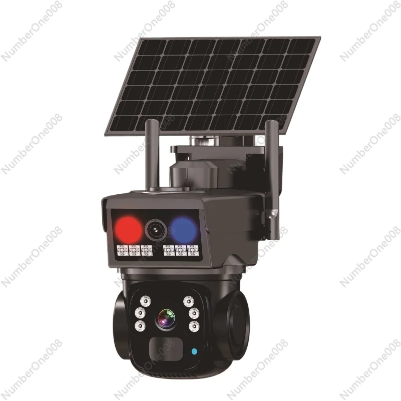 V380PRO Solar Camera -360° Panoramic, Wireless, No Power/Internet, Night Vision for Outdoor Monitoring