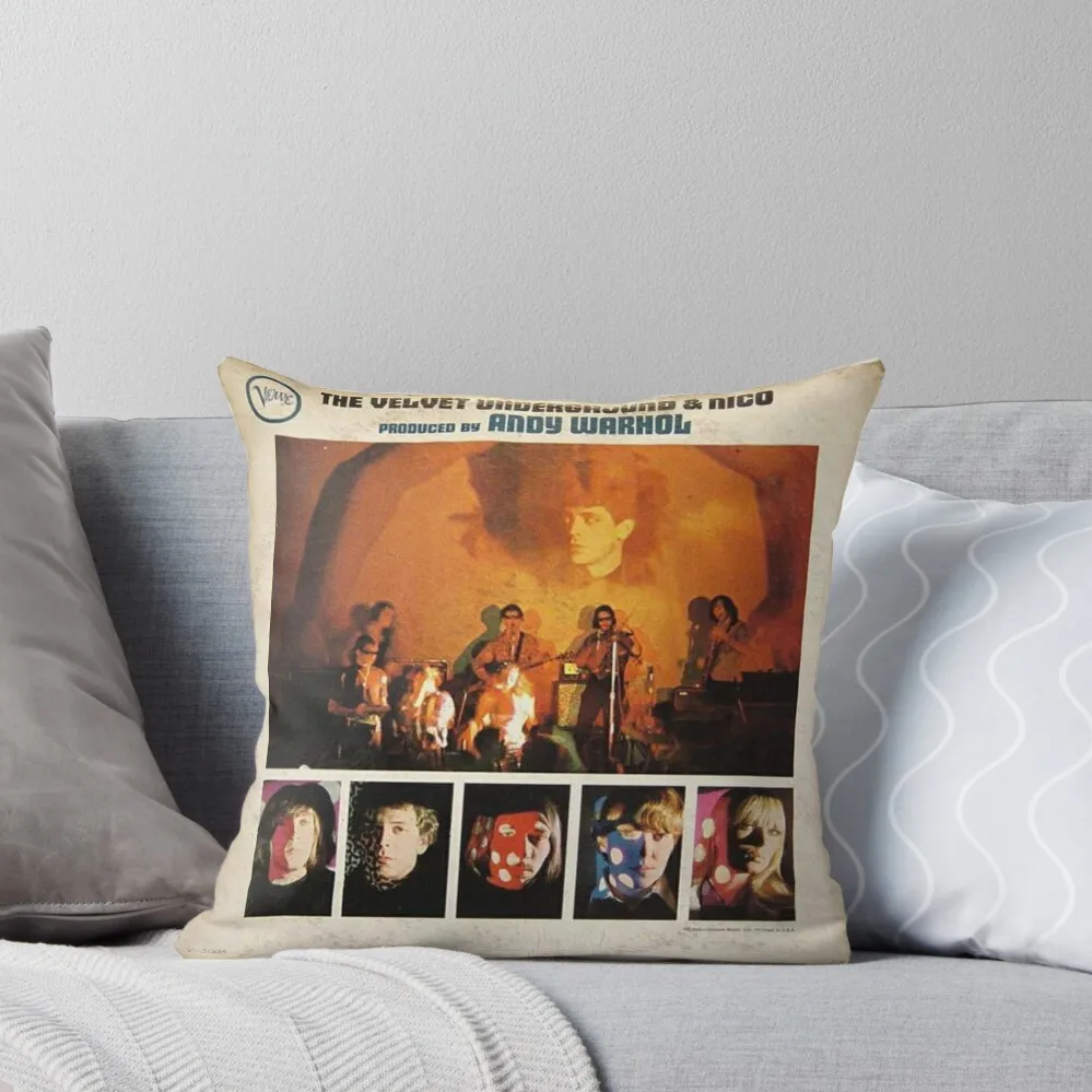 

The Velvet Underground & Nico, Mono Back cover ORIGINAL Throw Pillow Sofa Covers For Living Room Sofa Cushions Cover