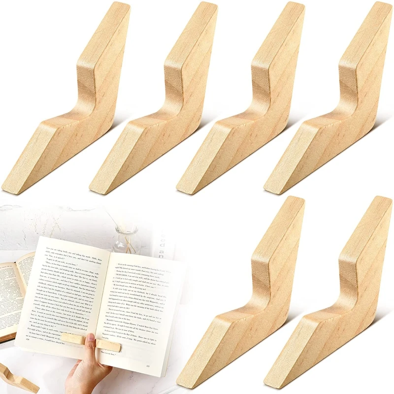 Pragmatic Book Page Holder Thumb Bookmark Wooden Reading Accessories for Readers Book Lover Writers Bookworm Librarians