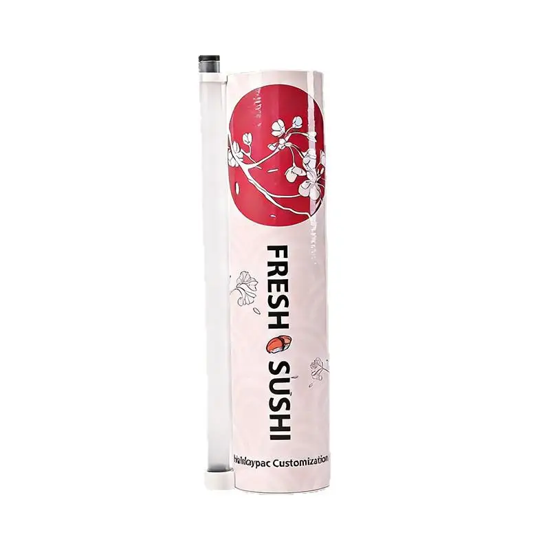 1/2pcs Food Safe Sushi Push Paper Tube With Adorable Japanese Prints And Easy Operation Perfect For Home Kitchen Sushi Making