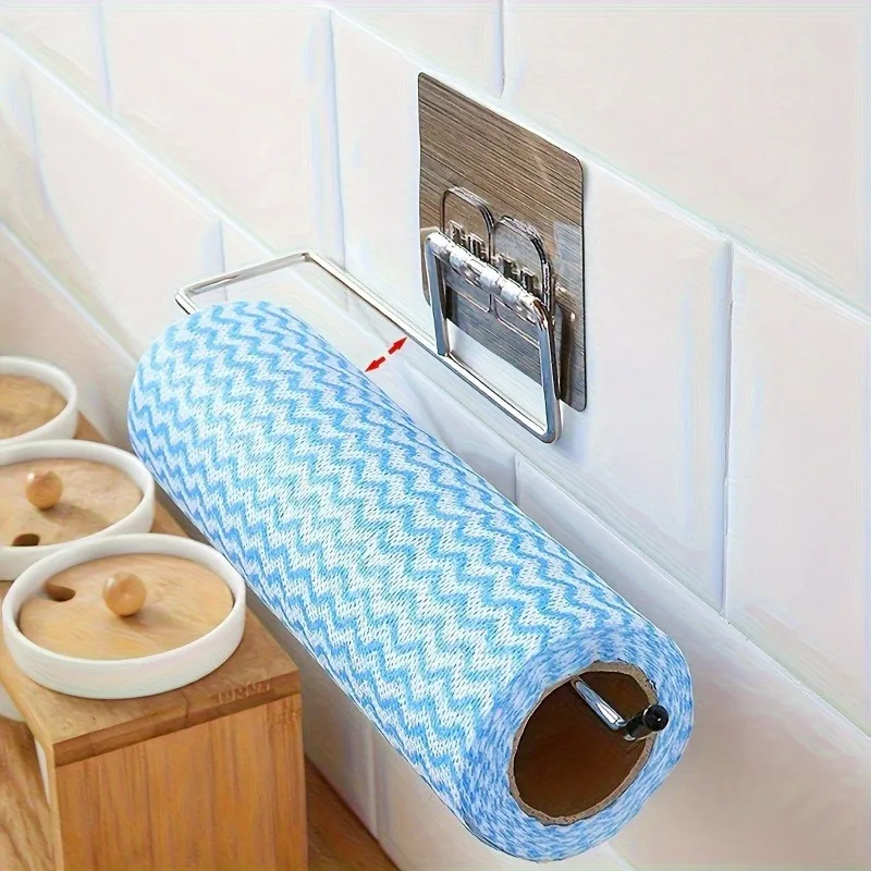 1/2/3PCS Edelstahl stanzfreies Badezimmer Küche Lagerregal Taschentuch Lappen Lagerregal