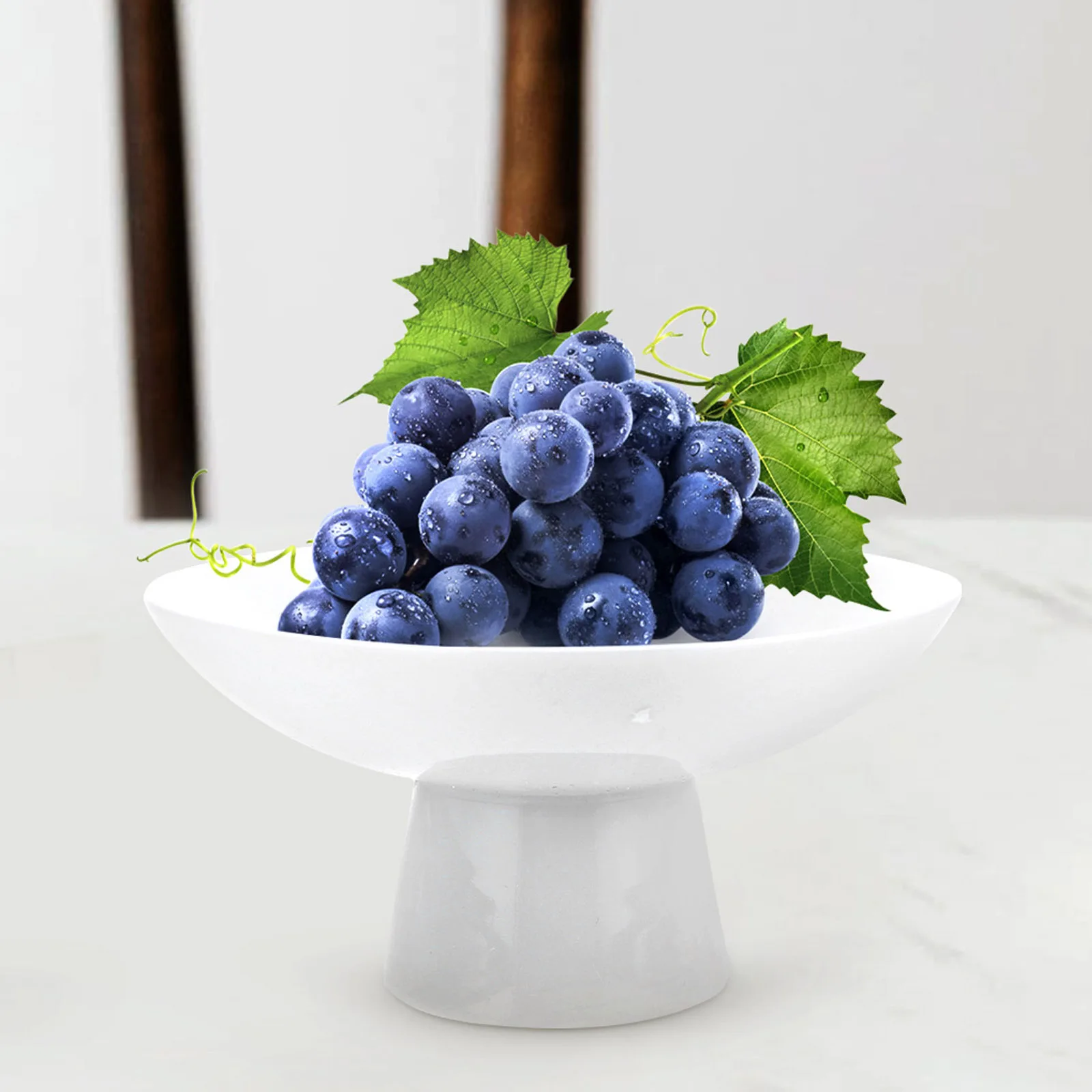 

Cake Holding Dish Ceramic Snack Plate Compact Dessert Storage Plate for Candies Nuts Dried Fruit Cake Serving Trays for Kitchen