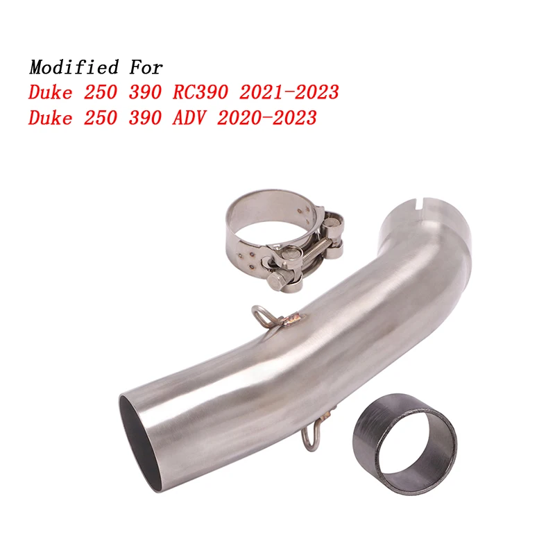

51MM Motorcycel Stainless Steel Exhaust Modified Muffler Mid Link Pipe For Duke 250 390 RC390 2021-2023 250 390 ADV 2020-2023