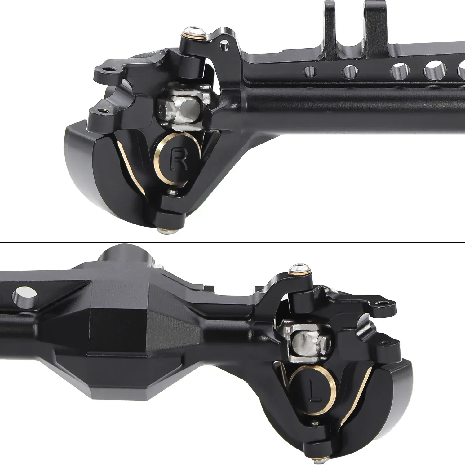 Axe de portail avant et arrière, poids de couverture d'articulation en laiton pour 1/10 RC chenille Vanquish VS4-10 Phoenix F10, mise à niveau du châssis