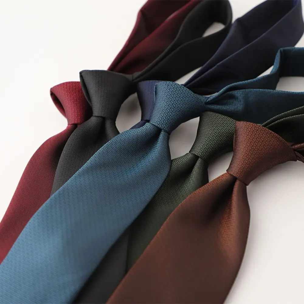 

8cm Width Striped Neck Ties Trendy Gentlemen Black Gray Mens Necktie Elegant Solid Color Men's Wedding Tie Clothing Accessories