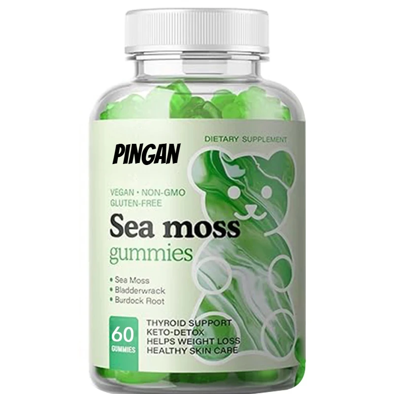 

Sea Moss Gummies for Ketone Detoxification, Immunity, and Thyroid Support - Irish Moss, Bladder, and Burdock Root