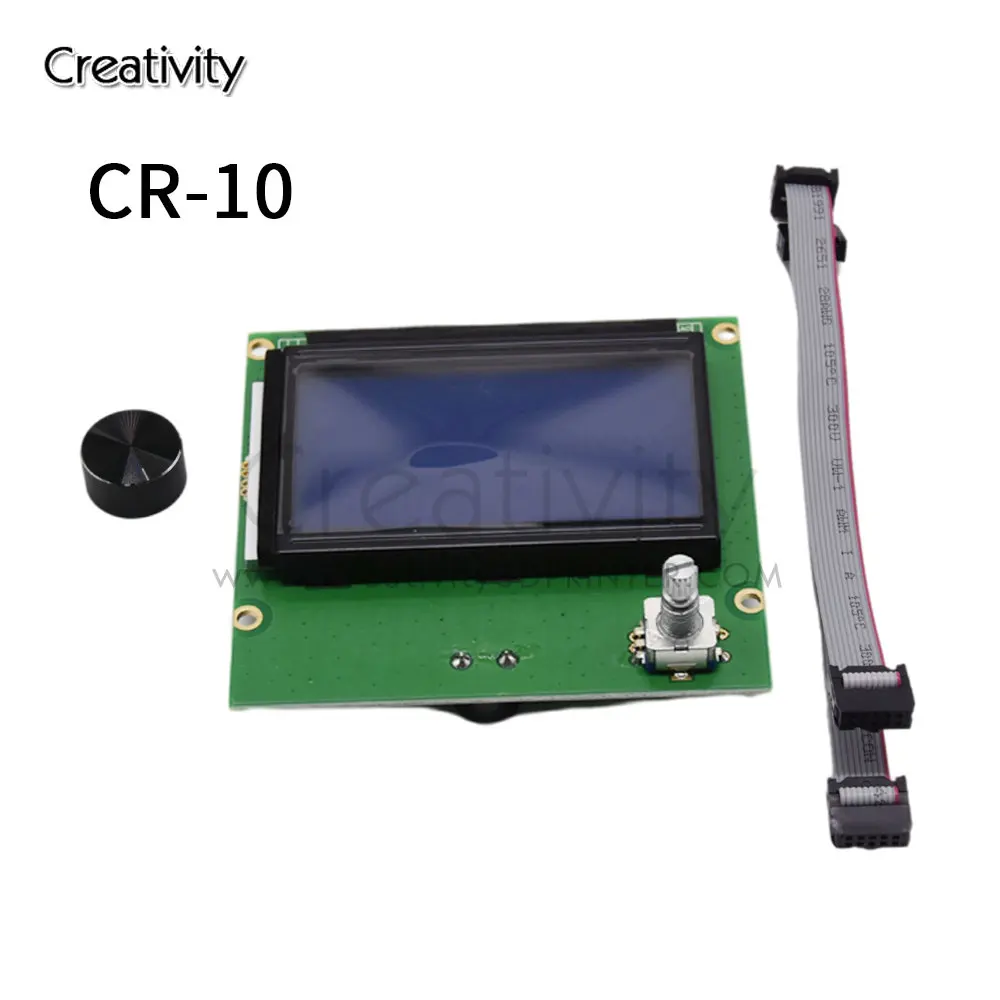 

Creativity 3D 12864 LCD Screen Display RAMPS Smart Blue Control Panel Board with Cable Accessories For Ender 3/CR-10