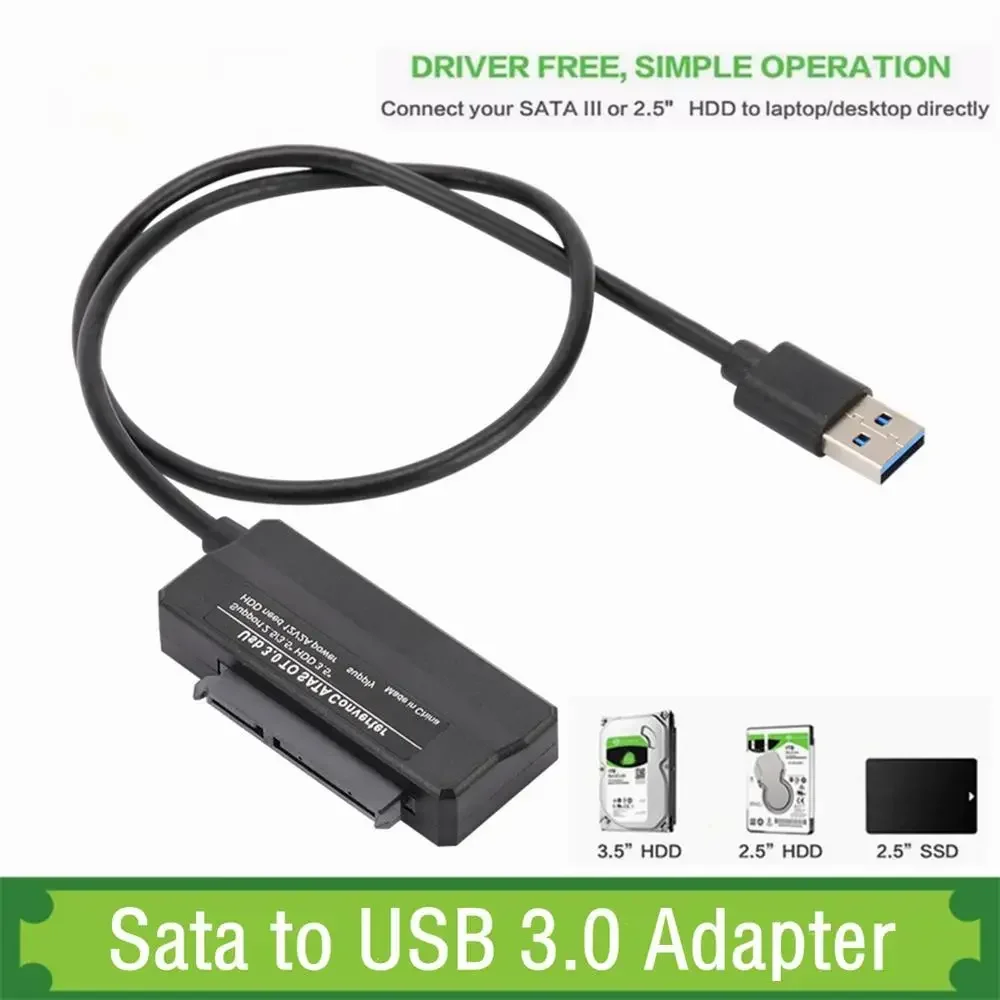 Кабель-адаптер Sata — USB 3.0 Кабель USB — SATA 3 Поддержка 22-контактный 2,5 3,5 дюйма Внешний HDD SSD Жесткий диск Компьютерный разъем Подходит