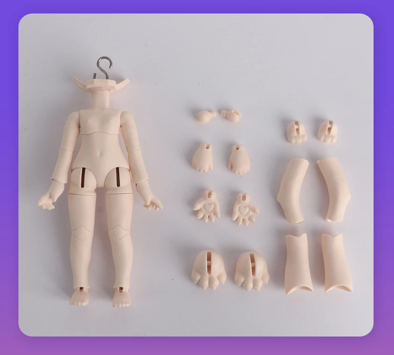 1/12bjd Körper Tier Körper Katze Bär Kugelgelenk Körper Ersatz Hand Gelenk Körper Zubehör Für UF Puppe, OB11, GSC, NendoroidsHead – Detail 1