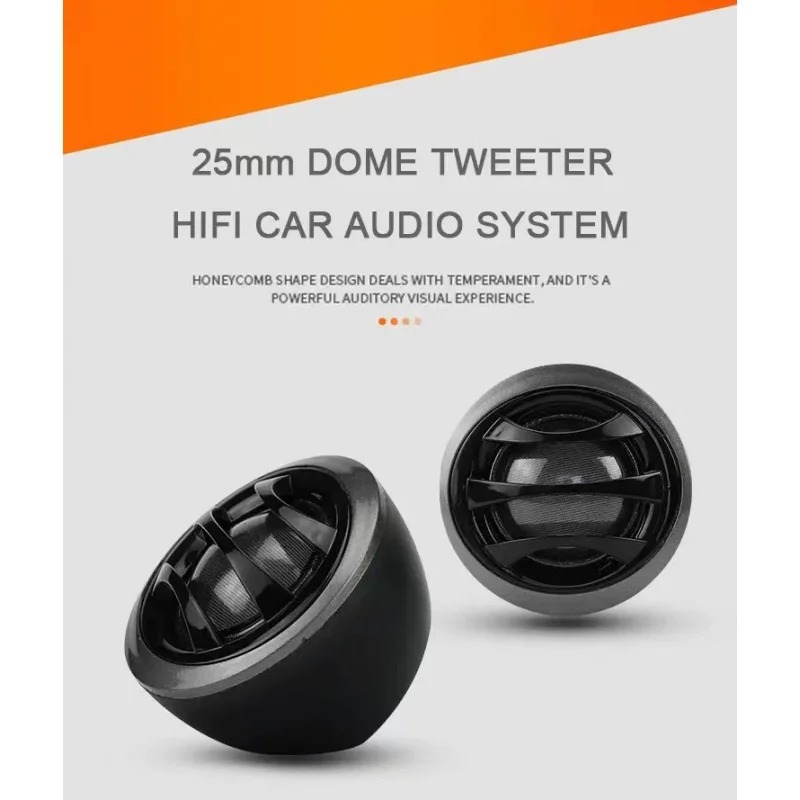 1Set Car Audio Speaker Car Tweeter 25mm Silk Membrane Treble Speakers For Renault Mazda 6 3 for universal car accessories