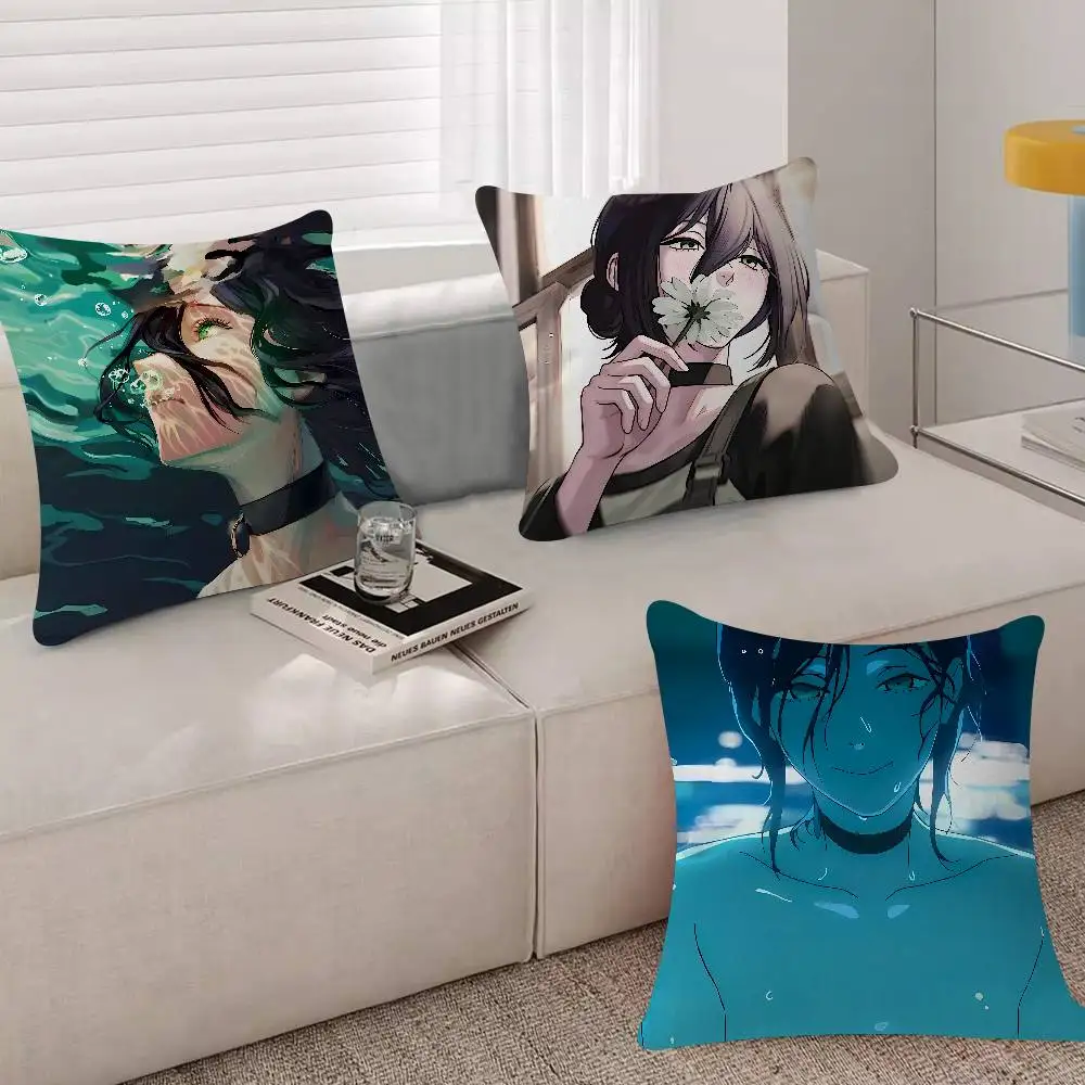 Hot Comics C-Chainsaw M-Man Mini 45*45cm Cushion Cover Pillow Cover Decor Pillowcase Home Pillowcase For Couch Pillow