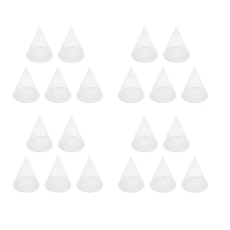 A19F-20PCS Beekeeping Equipment Bee Honey Filter Nylon Cone-Shape Honey Screener Bee Hive Bee Honey Tools