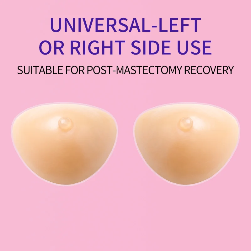 1-Piece Fully Edged Silicone Breast Prosthesis, Professional Weight-Adjustable, Ultra-Realistic Texture, Suitable for Post-Mastectomy Recovery