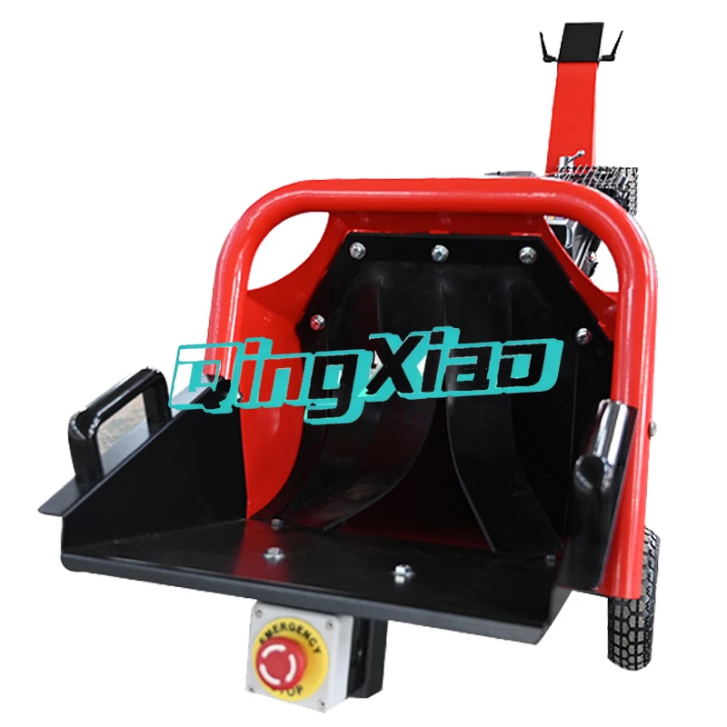 Durable DS76 Wood Branch Chipper Equipped With 7HP Small Engine Household Portable Wood Shredder Machines Wood Crushing Work Use