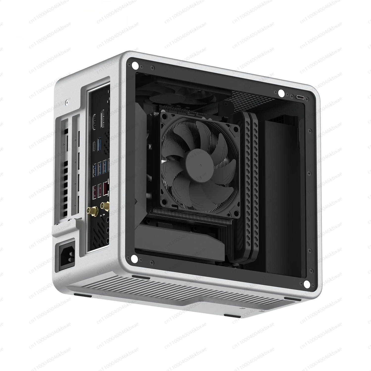 Aluminum Alloy Mini ITX PC Case | One-Piece Molding, Ultra-Compact Design for Sleek Desktop Builds