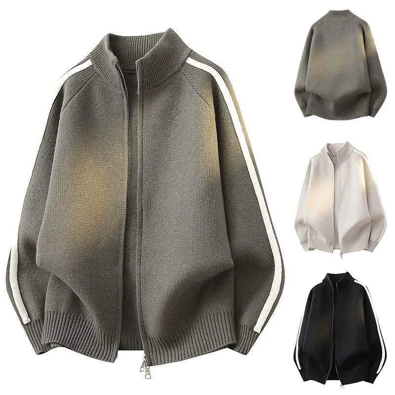 

Модный городской кардиган-свитшот на молнии унисекс для пар, весна-осень 2025