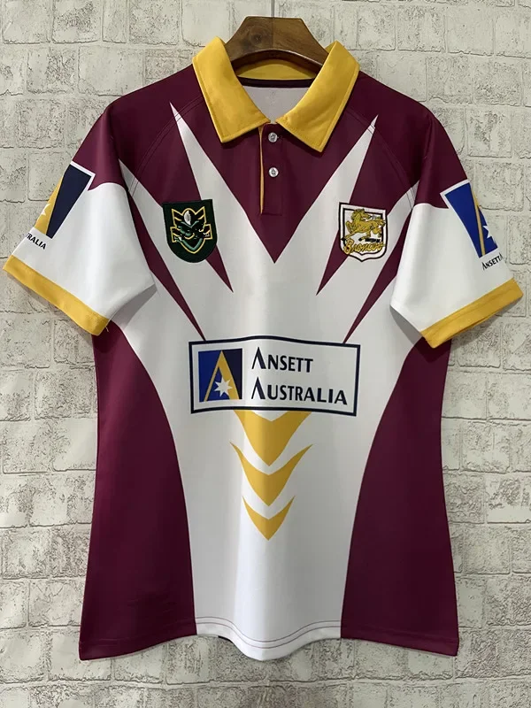 

1998 Brisbane Broncos Mens Retro Jersey Polo Shirt size S--5XL ( Print name and number )