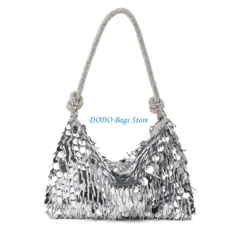 

Women Bag Elegant Underarm Purses Sequins Clutches Bag Evening Bag for Wedding