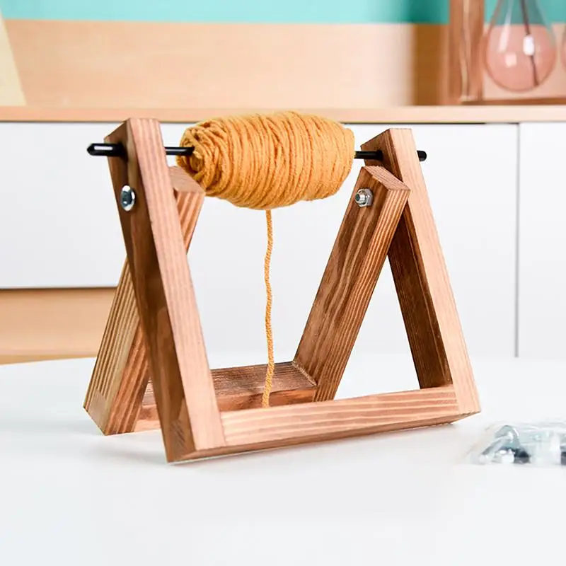 【xxx】Garnrollenhalter für den Schreibtisch, Garnständer, Bandaufbewahrung, Wollknäuel-Handstrickwerkzeug, Spulenständer aus Massivholz