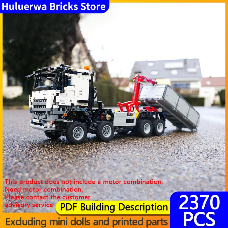 

City Car Model MOC Building Bricks Arocs Hook-Type Lifting Truck Modular Technology Gifts Holiday Assemble Children Toys Suit